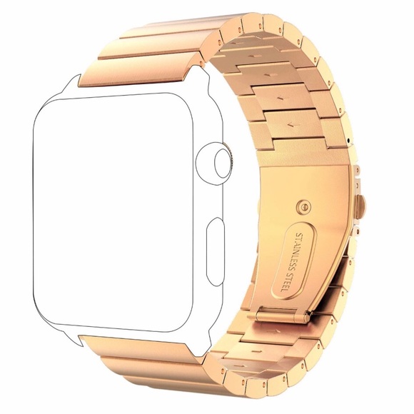 NEW GOLD Stainless Steel Metal Band Apple Watch 38/40/41mm Adjustable - Picture 5 of 15